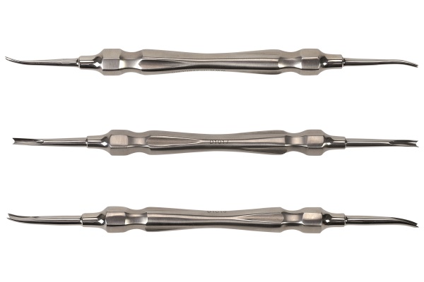 Elevadores curvos para dentes decíduos